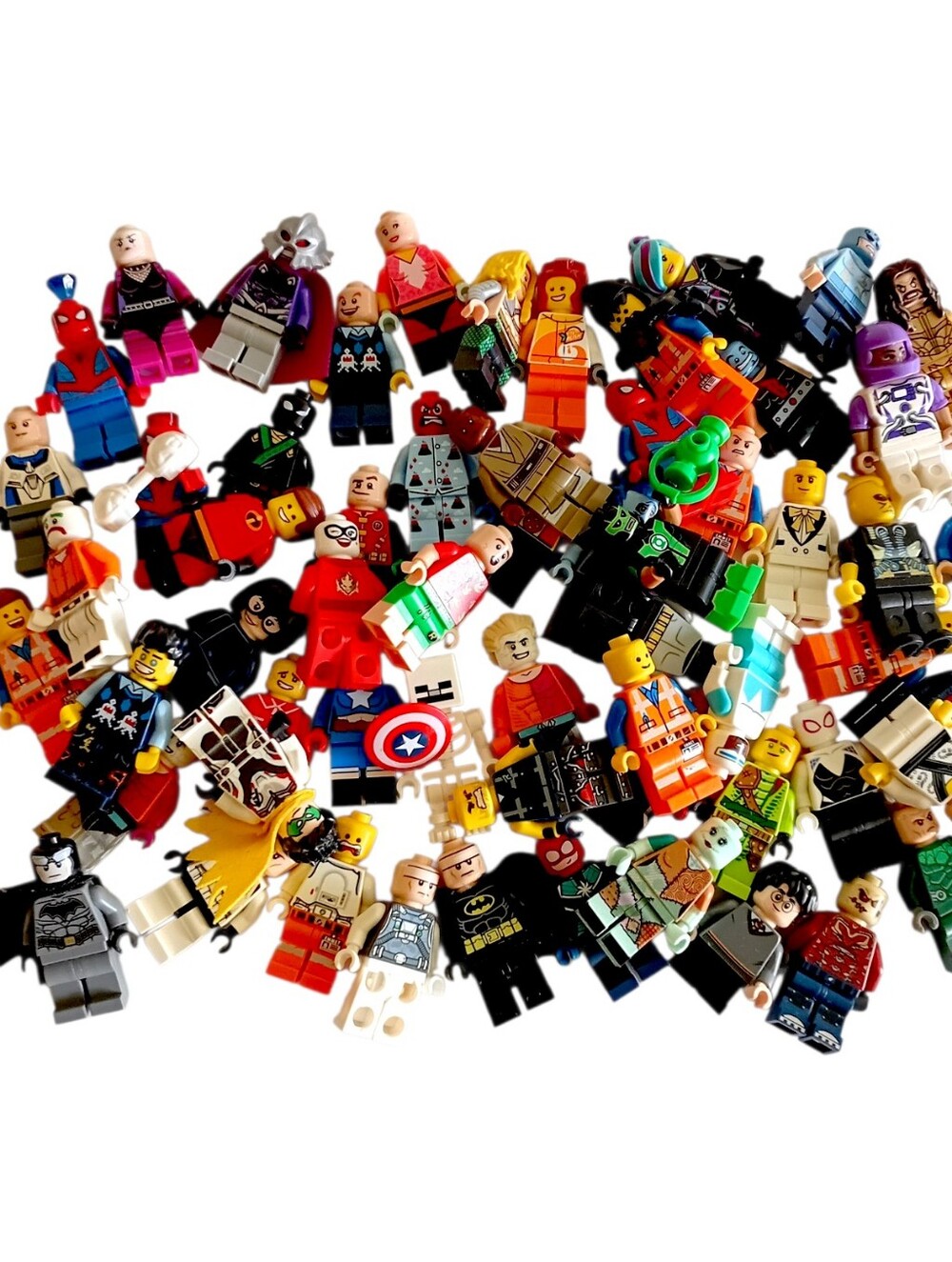 Assorted Lego Minifigures Lot of 24- Mixed Colors - Building Figure Set